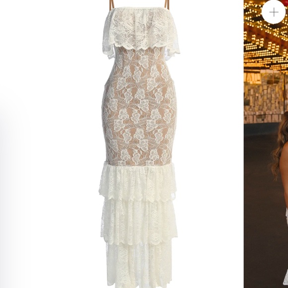 Jluxlabel FAIRYTALE ENDING LACE MAXI DRESS - Picture 4 of 6